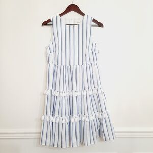 Eliza J Sleeveless Striped Mini Dress